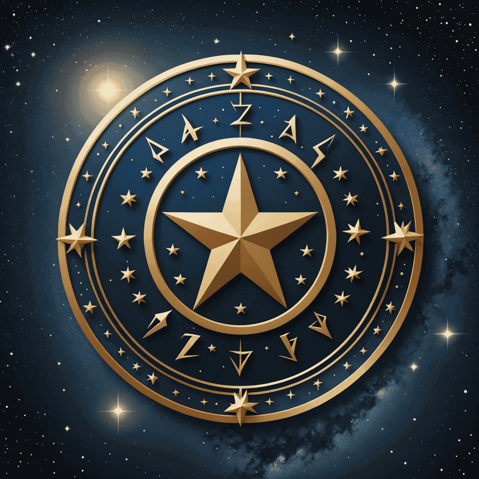 Logo de StarSign Insights Portal News - Un logo élégant avec des étoiles et des symboles zodiacaux sur un fond de ciel nocturne