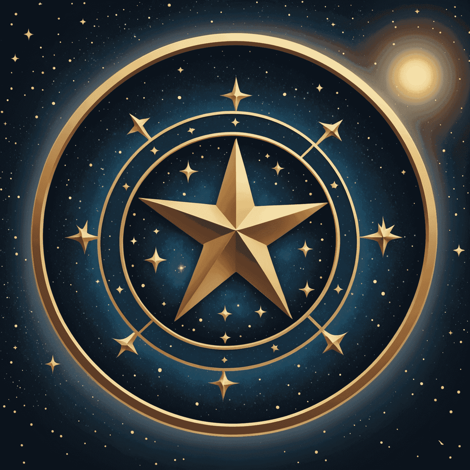 Logo de StarSign Insights Portal News - Un logo élégant avec des étoiles et des symboles zodiacaux sur un fond de ciel nocturne