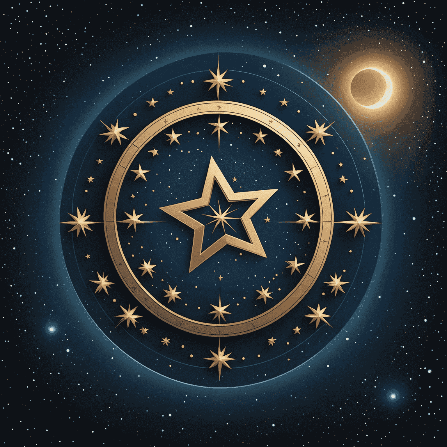 Logo de StarSign Insights Portal News - Un logo élégant avec des étoiles et des symboles zodiacaux sur un fond de ciel nocturne